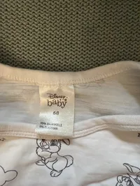Disney Baby Langarm Body Gr. 68 Weiß Bambi Klopfer Tiermotive 2
