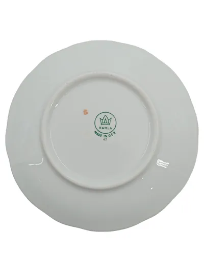 Kahla Untertasse Porzellan Perlmutt Irisierend DDR GDR Vintage