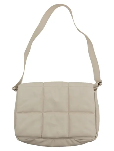 Monki Gesteppte Umhängetasche Beige Damen Mittel Alltag Polyester