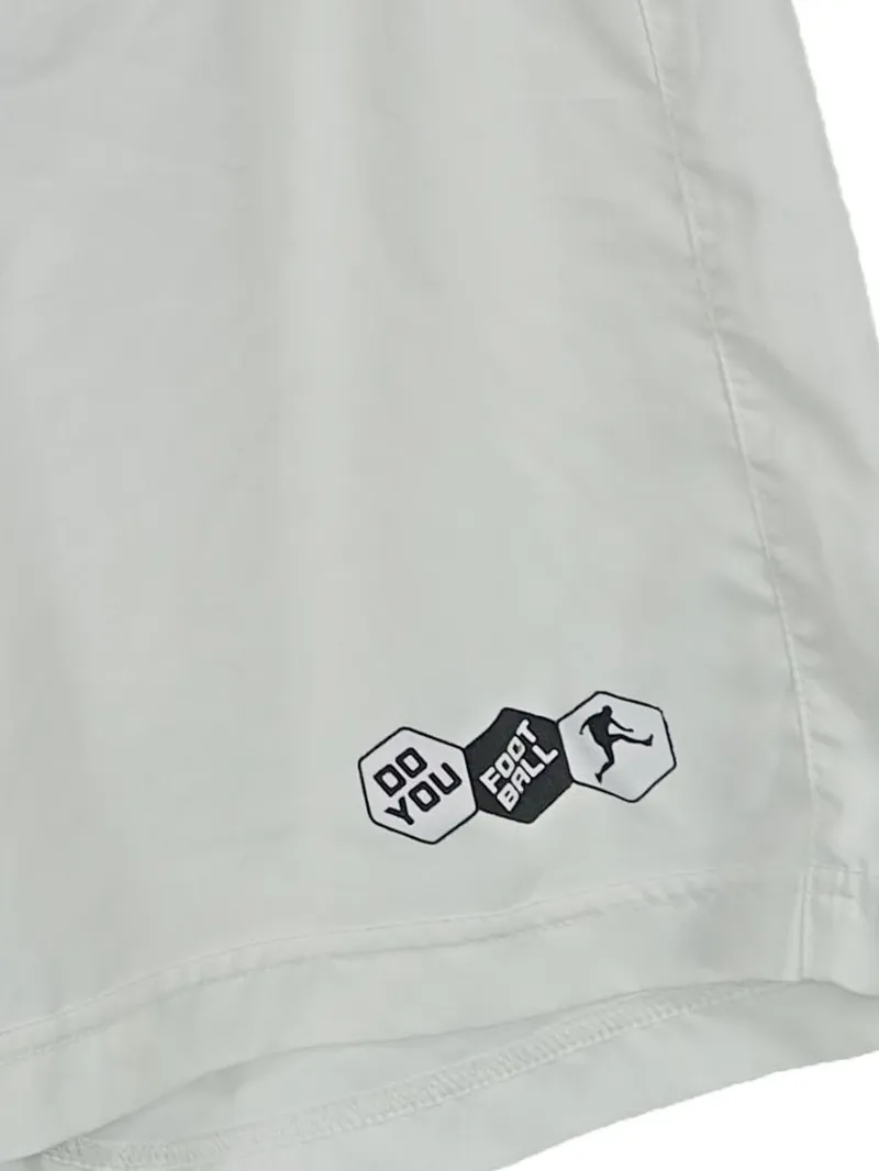 DO YOU FOOTBALL Sport Shorts Kinder Weiß Gr. S Logo Print Polyester 3