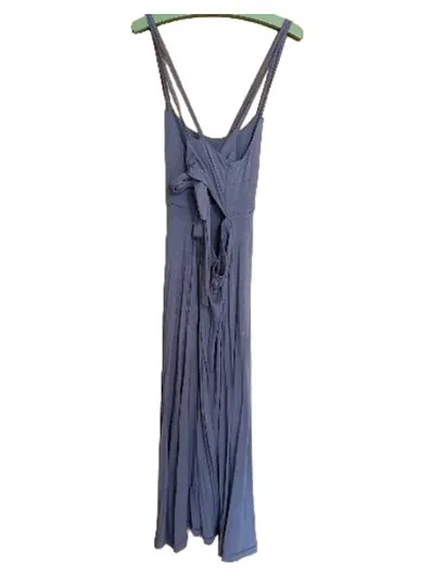 BUFFALO Damen Sommerkleid Gr. 36 Blau Trägerkleid Viskose Maxikleid
