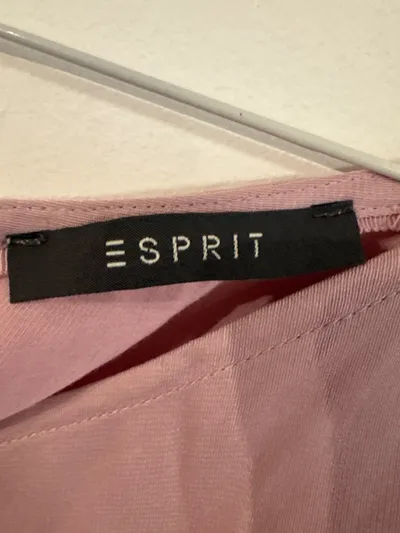 Esprit Damen Pullunder Top Gr. 38 Rosa Ärmellos V-Ausschnitt Casual