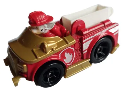 PAW Patrol Marshall Feuerwehrauto Spielzeugauto Rot Kunststoff 9x4cm