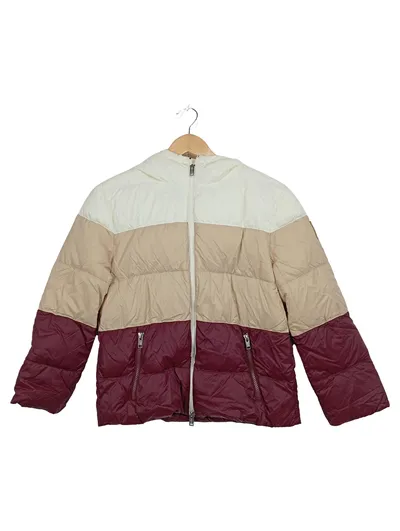 Brunello Cucinelli Kinder Steppjacke Gr. 140 Mehrfarbig Kapuze Daunenjacke