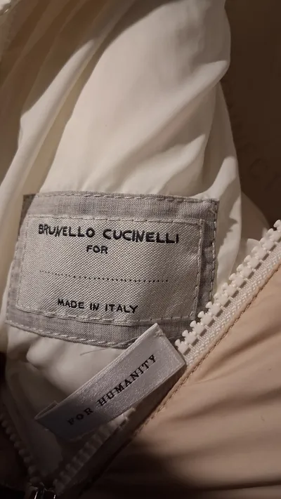Brunello Cucinelli Kinder Steppjacke Gr. 140 Mehrfarbig Kapuze Daunenjacke