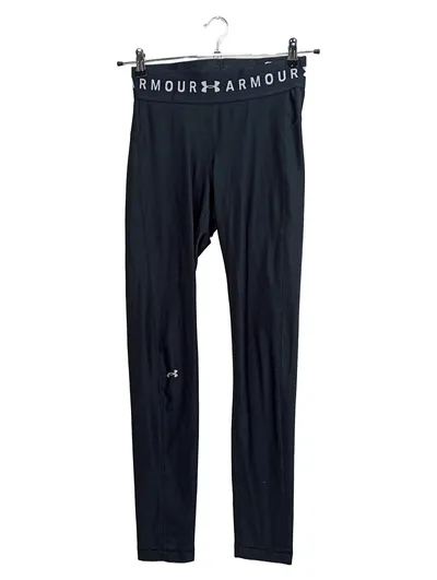 Under Armour Damen Sport Leggings Logo Print Schwarz Gr. M Polyester