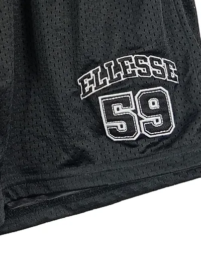 Ellesse Sport Shorts Damen Gr. 40/L Schwarz Mesh Fitness Kurze Hose