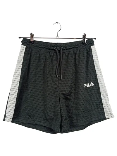 FILA Herren Sport Shorts Mesh Gr. M/L Schwarz Weiß Basketball
