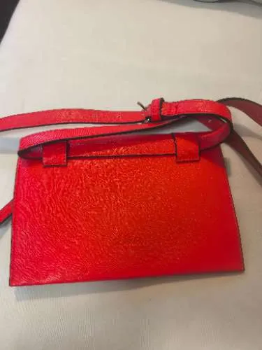 Rote Damen Gürteltasche Bauchtasche Hüfttasche Minimalistisch Uni