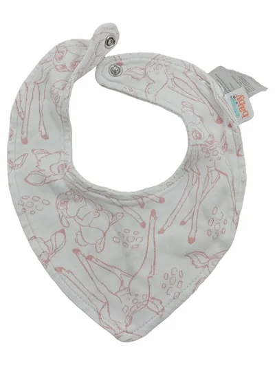 Disney Baby Lätzchen Bambi Halstuch Dreieckstuch Weiß Rosa