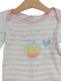 Disney Baby Langarm-Body Winnie Pooh Gr. 74/80 Rosa Gestreift 2