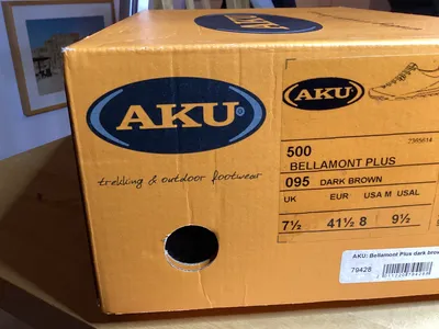 AKU Bellamont Plus Herren Wanderschuhe Leder Braun Gr. 41,5 Outdoor