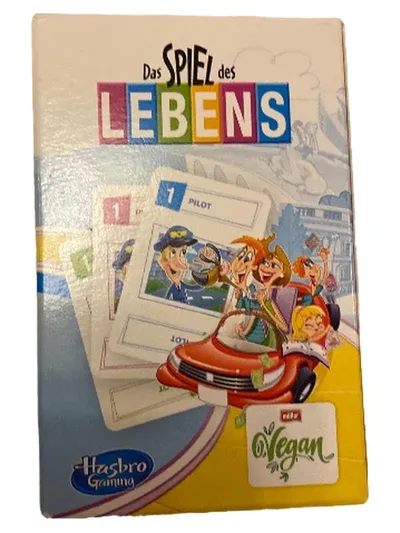 Hasbro Gaming Spiel des Lebens Kartenspiel Vegan Edition Familienspiel