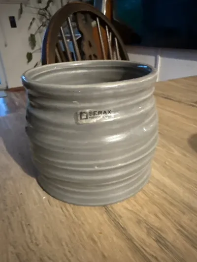 Serax Übertopf Porzellan Grau Modern Skandinavisch 13x11cm maison d'être