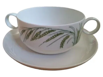 Rosenthal Studio-Linie Tasse Untertasse Porzellan Klassisch Weiß 6 cm