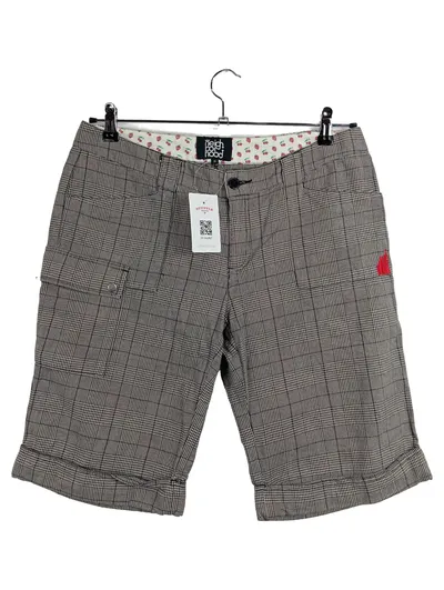 NEIGHBORHOOD Herren Cargo Shorts Kariert Grau Baumwolle Gr. W31