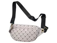 Bench. Gürteltasche Bauchtasche Grau Palmenmuster Damen Crossbody Bag 3
