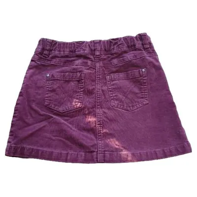 Tchibo Kids Cordrock Mädchen Gr. 122/128 Lila Minirock Cord