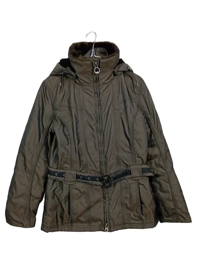 Wellensteyn Steppjacke Damen Oliv Gr. S Kapuze Fellbesatz Outdoor