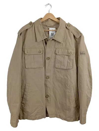 Camargue Bomberjacke Herren Beige Baumwolle Freizeit Casual Gr. 56 XL