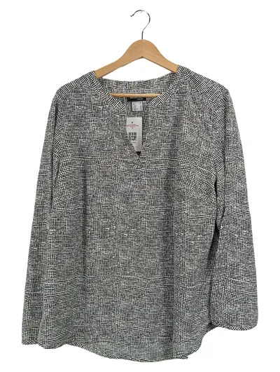Ambria Selection Damen Bluse Langarm Grafik Muster Mehrfarbig Gr. 46