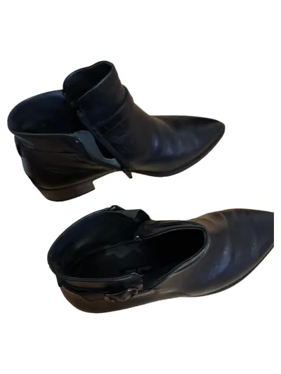 Paul Green Damen Stiefeletten Leder Schwarz Gr. 39 Ankle Boots