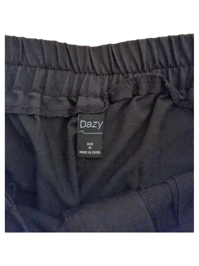 DAZY Damen Stoffhose Schwarz Größe M Business Hose Elegant