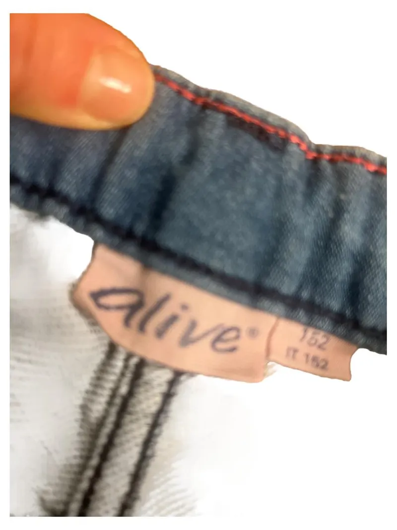 Alive Jeans Shorts Mädchen Gr. 152 Blau Denim Kurze Hose Sommer 2