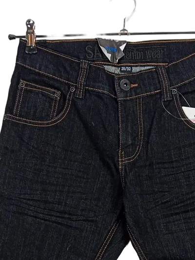 Savvy Herren Jeans Regular Fit Blau W28 L31 Baumwolle Casual Freizeit