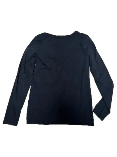 Lawrence Grey Damen Langarmshirt Henley Schwarz Gr. M Baumwolle