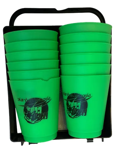 Flash Cups Sport Stacking Becher Set Grün 9.5cm Höhe Jonglieren ab 6 J.