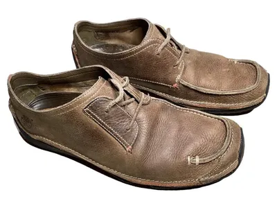 Timberland Herren Mokassin Slipper Leder Braun Gr. 41 Casual