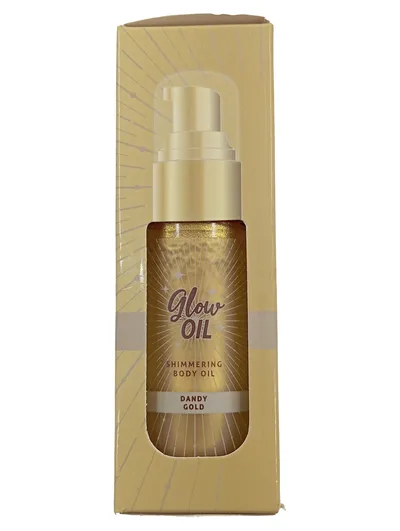 Maxbrands Glow Oil Shimmering Body Oil Dandy Gold 30ml Körperöl Damen Vegan
