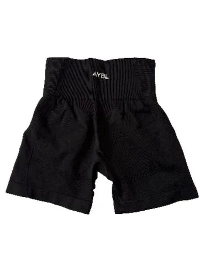 AYBL Damen Seamless Sport Shorts Schwarz Gr. S High Waist Fitness