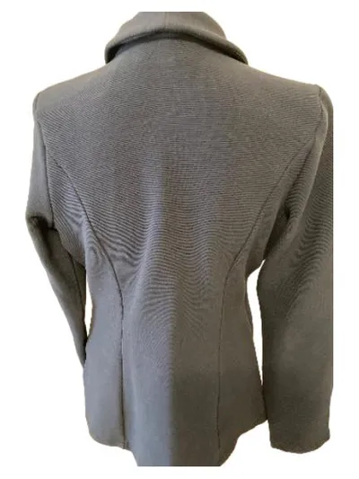 Rick Cardona Blazer Damen Blau Strukturmuster Langarm Gr. 38 Büro Business Jacke