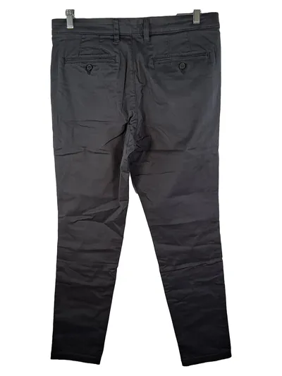 Selected Homme Herren Stoffhose Grau W34 L31 Casual Baumwolle Knopf