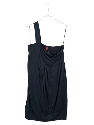 EDC Damen Cocktailkleid One-Shoulder schwarz gerafft Gr. XL