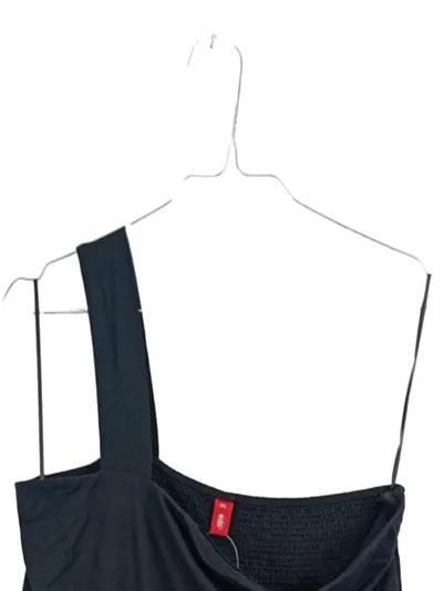 EDC Damen Cocktailkleid One-Shoulder schwarz gerafft Gr. XL