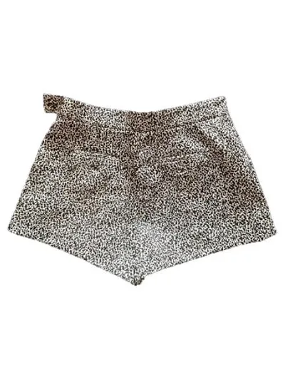& Other Stories High-Waist Shorts Animal-Print Damen Grau Gr. 36 S