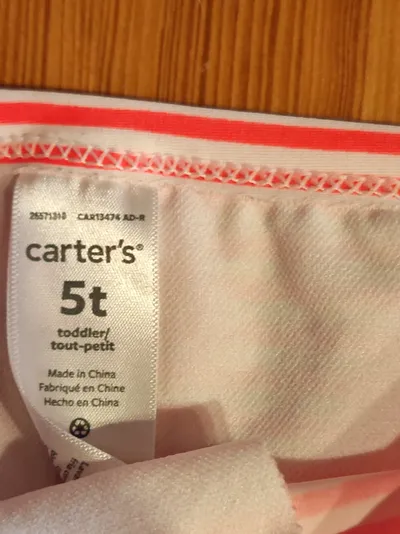 Carter's Mädchen Badehose Pink Gestreift Maritim Gr. 110 Sommer