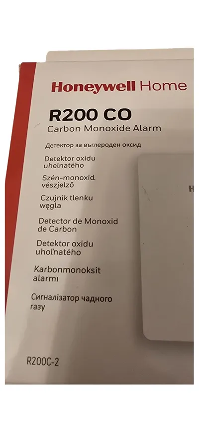 Honeywell Home R200 CO Kohlenmonoxidmelder 10 Jahre Batterie Weiß NEU