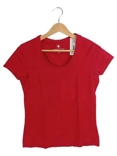 Engelbert Strauss Damen T-Shirt Rot Gr. S Kurzarm Basic Arbeit