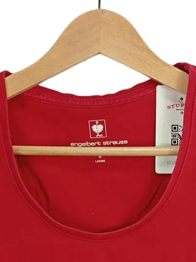 Engelbert Strauss Damen T-Shirt Rot Gr. S Kurzarm Basic Arbeit