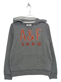 Abercrombie Kids Kapuzenpullover Gr. 158 13-14 Jahre Grau A&F Hoodie 1
