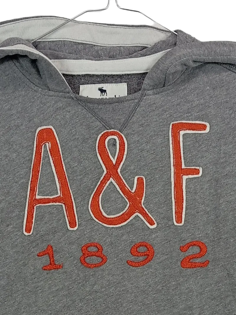 Abercrombie Kids Kapuzenpullover Gr. 158 13-14 Jahre Grau A&F Hoodie 3