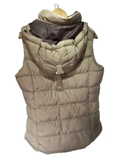 Felix Bühler Damen Steppweste Gr. M Beige Kapuze Outdoor Polyester