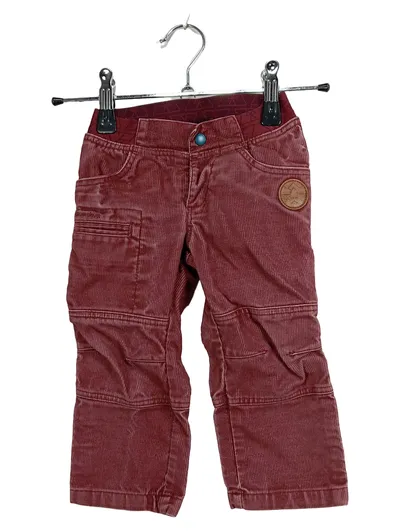 Quechua Cordhose Kinder Rot Baumwolle Outdoor Freizeit Gr. 92