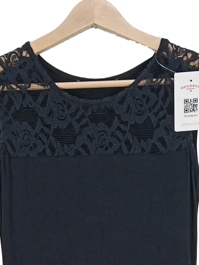 Anna Field Spitzenkleid Damen Midikleid Ärmellos Schwarz Gr. 36/S