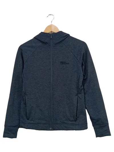 Jack Wolfskin Damen Outdoorjacke Kapuze Meliert Blau Gr. XS