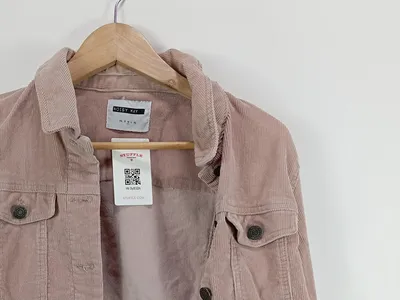 Noisy May Cordjacke Damen Rosa Baumwolle Gr. M Freizeit Jeansjacke Stil